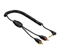 Hama Câble Spiral AUX 3,5mm Prise Jack > 2x Câble RCA Cinch Adaptateur Audio