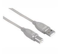 Hama Câble USB 2.0 7,5 m Type A vers Type B pour PC Imprimante Scanner Gris