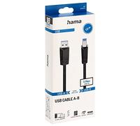 Hama Câble USB USB 3.2 Gen1 (USB 3.0) USB-A mâle, USB-B mâle 1.50 m noir 00200625