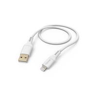 Câble de charge "Flexible", USB-A - Lightning, 1,5 m, silicone, blanc