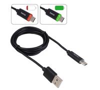 Hama Câble USB-A vers USB-C 1 m Noir Avec LED Charge/Transfert