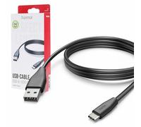 Hama Câble USB A vers USB C 3M - Câble Charge Rapide, Transfert Rapide 480 Mbit/s, Compatible iPhone Android - Noir