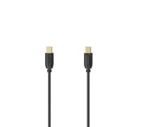 Hama Câble USB-C/USB-C Flexi-Slim, USB 2.0, 480 Mbit/s, 0,75 m