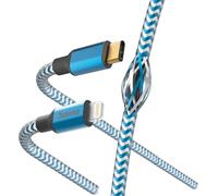 Hama Câble USB-C vers Lightning 1,5m nylon bleu - MFI
