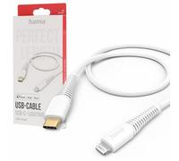 Hama Câble de charge USB USB 2.0 Connecteur Lightning , USB-C® mâle 1.50 m blanc 00201603