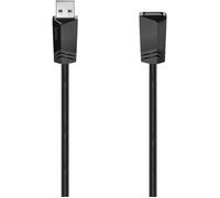 Hama Câble USB 2.0 USB-A femelle vers USB-A mâle 0,75 m noir 00200618