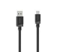 Hama Câble USB USB 2.0 USB-A mâle, USB Micro-A mâle 3 m noir 00201805