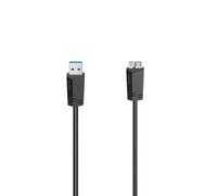Hama Câble USB USB 3.2 Gen1 (USB 3.0) USB-A mâle, USB-Micro-B 3.0 mâle 1.50 m Noir