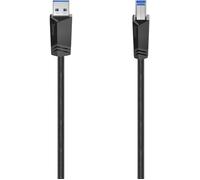 Hama Câble USB 3.2 Gen1 (USB 3.0) USB-A mâle, USB-B mâle 1,50 m noir 5 Gbit/s 00200625