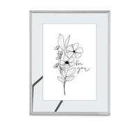 Hama cadre à portrait Flowers, argent, 10 x 15 cm (00193179)