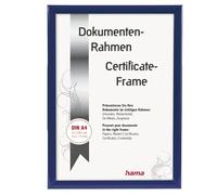 Hama Cadre en plastique "Madrid" (taille de cadre de 21 cm x 29,7 cm, taille de la photo de 15 cm x 20 cm, 1 photo par cadre, à accrocher, élégant, simple, classique) Bleu