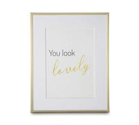 Hama Cadre photo Sassy 10 x 15 cm doré – portrait/paysage, passe‑partout, verre, velours