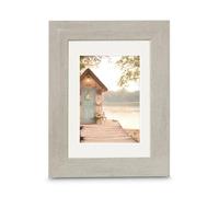 Hama Cadre Photo 30 x 40 cm 'Cottage', Look Shabby Chic Effet Vieilli, Passe-Partout Prémium, Verre de Qualité, Suspension Murale, Format Portrait ou Paysage, Taupe