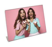 Hama Cadre portrait (taille de cadre 10x15 cm, taille de photos 10x15 cm, acrylique, format horizontal, en plastique, 1 photo par cadre, élégant, simple, classique) Gris