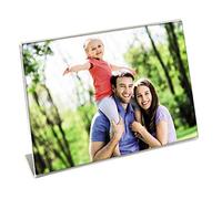 Hama Cadre Photo Autoportant Acrylique Transparent 21x29.7 cm, format horizontal, 1 photo par cadre,Elégant, Pour Chambre Bureau Salon, Boutique Transparent