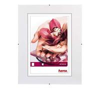 Hama Cadre Photo Clip-Fixe (sans Bordure, 40 x 60 cm, Anti-Reflex) Blanc