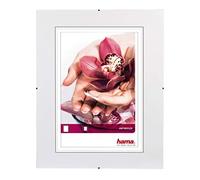 Hama Cadre Photo Clip-Fixe (sans Bordure, 50 x 75 cm, Anti-Reflex) Blanc