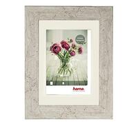 Hama Cadre photo en plastique "Chalet" (cadre de 10 cm x 15 cm, pour les photos de taille 7 cm x 10 cm, polystyrene (PS), verre reflex, avec crochet et pied) Taupe
