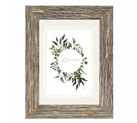 Hama Cadre Photo en Plastique Chalet (Cadre de 15 cm x 20 cm, pour Les Photos de Taille 10 cm x 15 cm, Polystyrene (PS), Verre reflex, avec Crochet et Pied) Marron/Gris