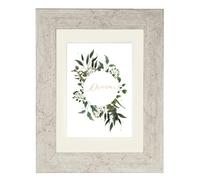 Hama Cadre photo en plastique "Chalet" (cadre de 20 cm x 30 cm, pour les photos de taille 13 cm x 18 cm, polystyrene (PS), verre reflex, avec crochet) Taupe