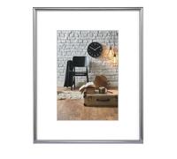 Hama Cadre photo en plastique Décor Sevilla (taille du Cadre de 30 x 40 cm avec bordure de 9 mm x 17 mm, pour une photo de 20 x 28 cm) Argent Mat