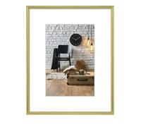 Hama Cadre photo en plastique "Décor Sevilla" (taille du Cadre de 30 x 40 cm avec bordure de 9 mm x 17 mm, pour une photo de 20 x 28 cm) Or Mat