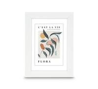 Hama Cadre photo en plastique "Flora", blanc, 10 x 15 cm