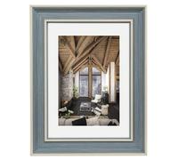 Hama Cadre photo en plastique Rustic – gris-bleu – 15 x 20 cm