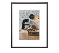 Hama Cadre photo en plastique Sevilla (taille du Cadre de 30 x 40 cm avec bordure de 9 mm x 17 mm, pour une photo de 20 x 28 cm) Noir