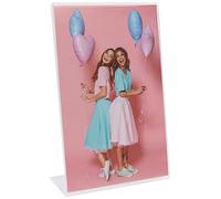 Hama Cadre portrait (taille de cadre 10x15 cm, taille de photos 10x15 cm, acrylique, format vertical, en plastique, 1 photo par cadre, élégant, simple, classique) Gris