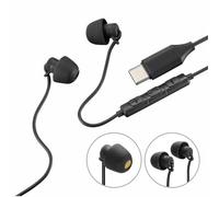 Hama, Calm Écouteurs Intra-Auriculaires avec Microphone et Protection Anti-Torsion USB-C Noir
