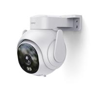 Hama Caméra de Surveillance WiFi extérieure IP65 Vision Nocturne orientable | Blanc, caméra de sécurité extérieure, commande par application et vocale, vue en direct, détecteur de mouvement