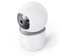 Hama Caméra Surveillance WiFi Intérieure sans Fil (Caméra 355° Connectée, Détection Mouvement, 1080p, Enregist. MicroSD, Son 2 Voies, Vision Nuit, Compatible Alexa/Google, pour Bébé/Animaux) Blanc