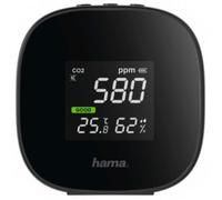 Hama Détecteur air intérieur Safe – 3 en 1 (CO2, Temp., Humidité) Rechargeable Micro-USB Noir