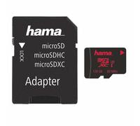 Hama - Carte mémoire flash (adaptateur microSDXC vers SD inclus(e)) - 128 Go - UHS Class 3 - microSDXC UHS-I