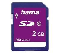 Hama Carte mémoire Photo (SD pour Photo/Classe 4, 2 GB - 10 MB/s) Bleu