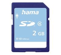 Hama Carte mémoire Photo (SD pour Photo/Classe 4, 2 GB - 10 MB/s) Bleu