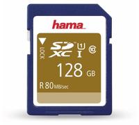 Hama Carte mémoire Photo (SDXC pour Photo/Classe 10, 128 GB - 90 MB/s) Bleu