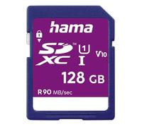 Hama Carte mémoire Photo (SDXC pour Photo/Classe 10, 128 GB - 90 MB/s) Bleu