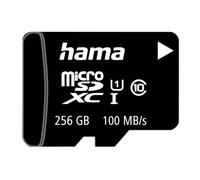 Hama Carte Micro SDXC Classe 10 - Micro SD 256 Go, Vitesse jusqu'à 80 Mo/s, Carte Mémoire Compatible 10UHS-I, avec Adaptateur SD, pour Ordinateur/Appareil Photo/Smartphone - Noir