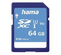Hama Carte SDXC 64GB Classe 10 UHS‑I 80MB packaging FIN