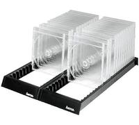 Hama Rail de rangement pour CD 44 CDs/DVDs/disques Blu-ray plastique noir 1 pc(s) (l x H x P) 288 x 348 x 29 mm 00048000