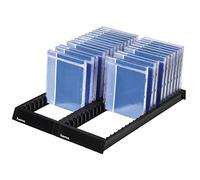 Hama Casier de rangement CD Spirit II (système de classement sur socle pour 44 boîtiers, porte-CD idéal rangement dans un tiroir, organisateur antidérapant facilitant la manipulation) Noir