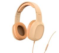 Hama Casque Audio Filaire on Ear Fun C, Supra-Aural, Microphone Intégré, Cable USB-C 1.2m, pour la Musique, Le Bureau ou Le Gaming, Commande Vocal Siri et Google Assitant, Orange