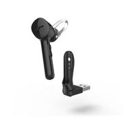 Hama Casque Micro Mono Bluetooth® MyVoice1300 (Intra-Auriculaire Bande passante 20Hz-20kHz, Micro Bande passante 100Hz-10 kHz, Charge 2h pour 4h d'autonomie, Commande vocale) Noir