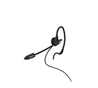 Hama Casque-Micro pour téléphones sans Fil (Intra-Auriculaire, Contour d'oreille Réglable, Bras de Micro Flexible, Jack 2.5 mm, Qualité Audio Cristaline, 32 Ω, 1.2m, Garantie 10ans) Noir