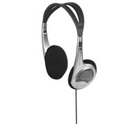 Hama Casque Stéréo HK-229 (Casque Audio Supra-Auriculaire pour Lecteur mp3, iPod, Bande passante de 20 Hz - 20 kHz, Jack 3,52mm mâle, câble uni-latéral de 1,5 m, Ajustable et léger) Noir/Gris