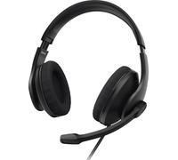 HAMA Casque stéréo PC Office Over-Ear HS-USB300 V2 Noir