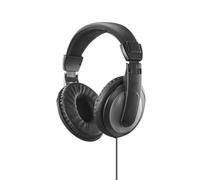 Hama Casque TV Filaire Cable 6m, Circum-aural, Fiches Plaqués Or, Noir
