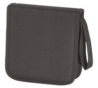Hama CD/DVD Nylon Wallet 32 - Portefeuille pour disques CD/DVD - 32 disques - Nylon 600D - noir, bleu C